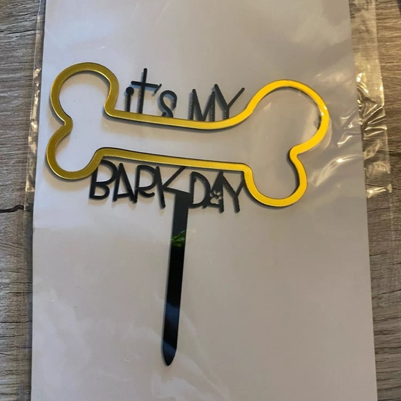 Itβs My Bark Day Cake Topper - Picture 3 of 6